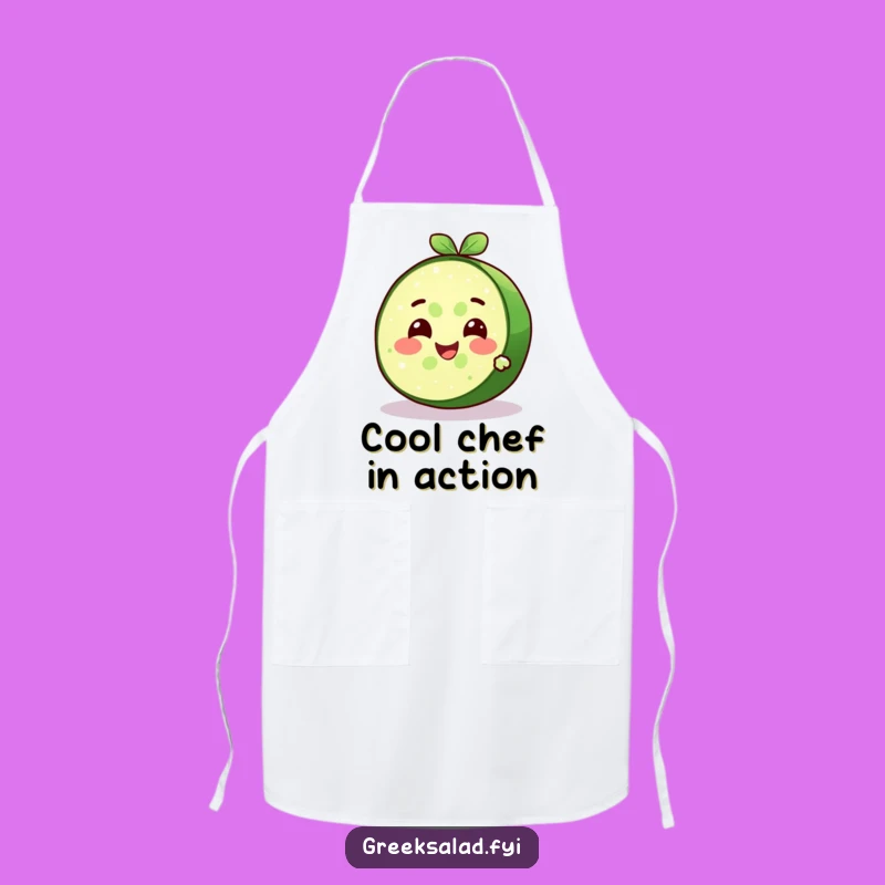 Funny Cucumber Slice Apron - Cool Kitchen Companion & Gift