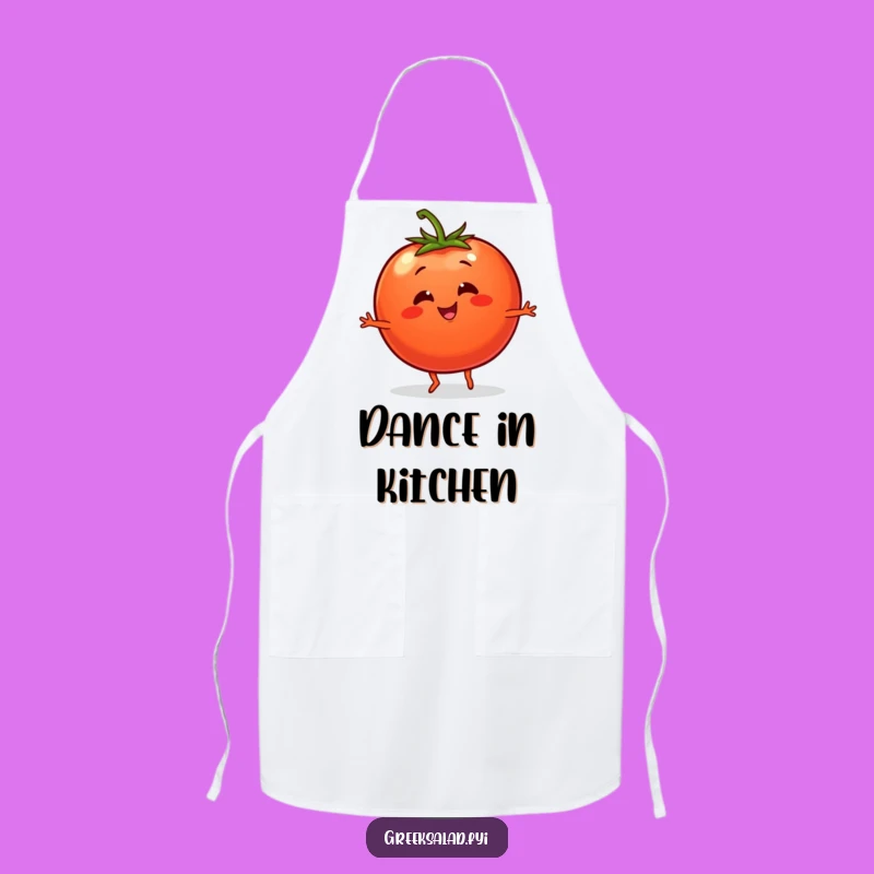 Funny Dancing Tomato Apron - Lively Kitchen Fun, Perfect Gift