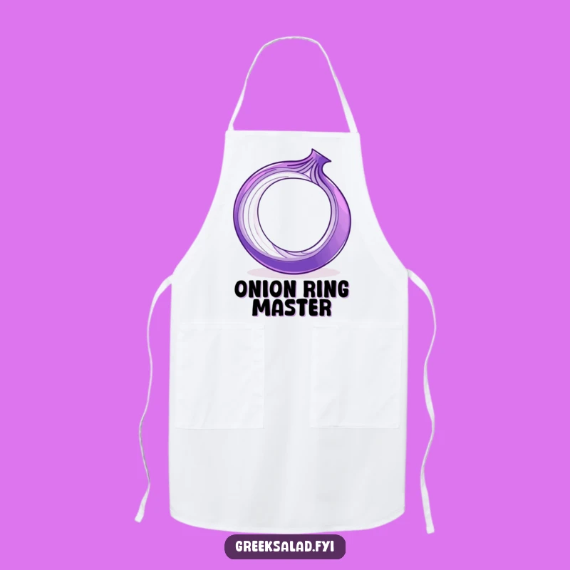 Funny Onion Ring Apron - Spin into Fun While Cooking with This Humorous Design
