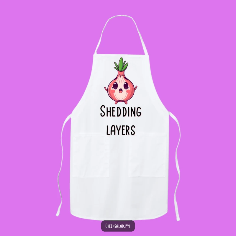 Funny Surprised Onion Apron: Shocked Chef Pal, Perfect Humorous Kitchen Gift