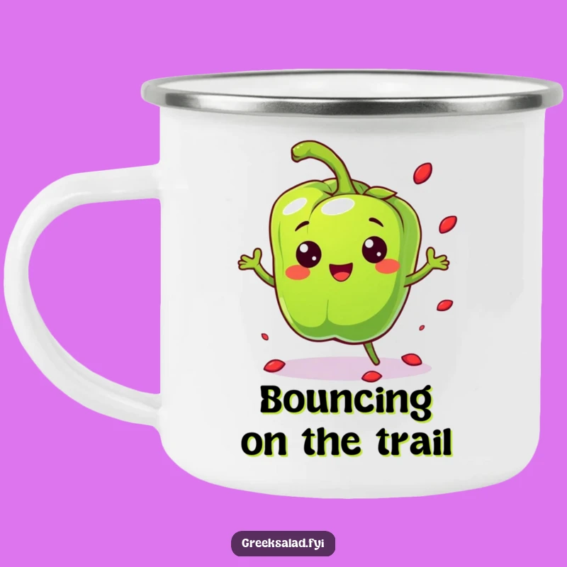 Funny Bell Pepper Camping Mug - Energetic Outdoor Adventures
