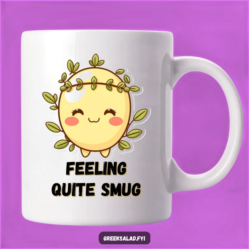 Funny Cheeky Olive Mug: Witty Veggie Pal, Perfect Gift for Gourmet Friends