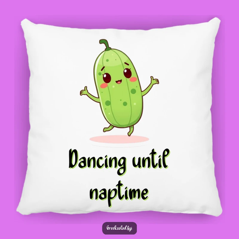 Funny Cucumber Dance Pillow: Cozy Up with a Jiggle of Comfort