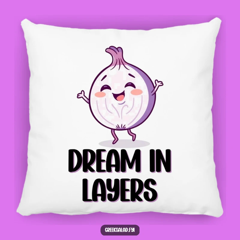 Funny Onion Slice Dancing Pillow: Plush Comfort with a Giggle-Worthy Twist