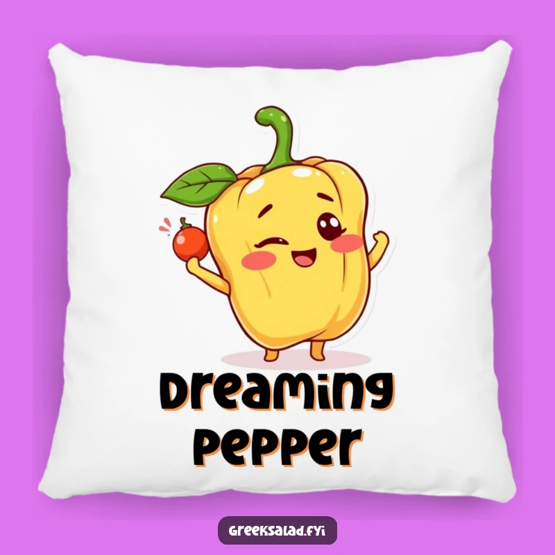Funny Happy Bell Pepper Pillow: Cozy Cheerful Friend, Perfect Humorous Gift