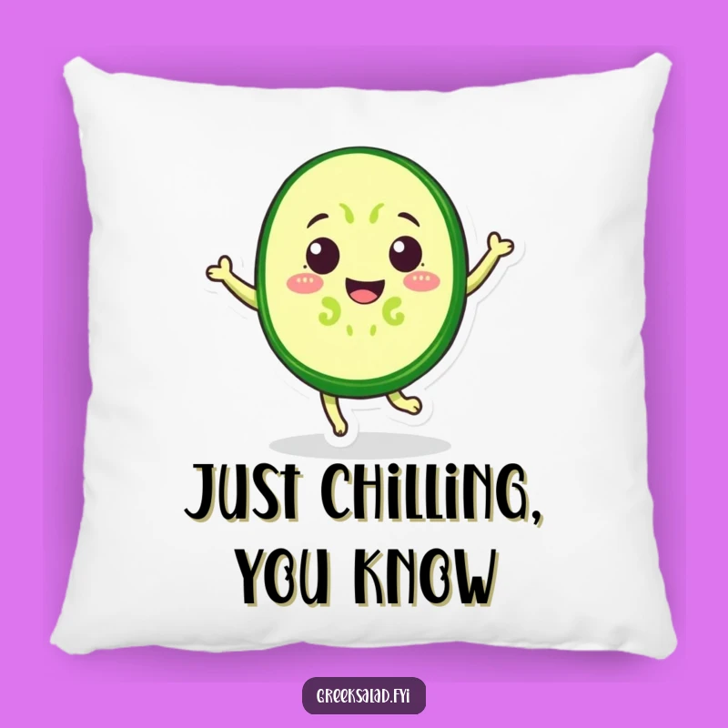 Funny Cucumber Jump Pillow - Soft Veggie Cartoon Cushion, Perfect Funny Gift for Comfort
