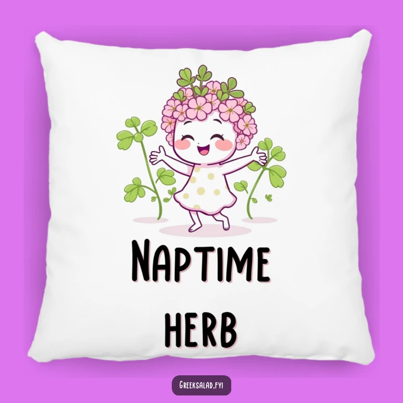 Funny Dancing Oregano Pillow: Cozy Comfort with a Side of Herb Giggles