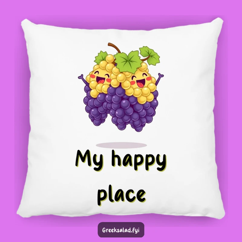 Funny Synchronized Grape Jump Pillow - Cozy and Hilarious Fruit Accent, Wonderful Funny Gift!