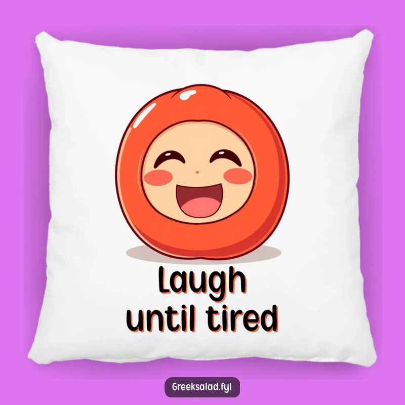 Funny Laughing Tomato Pillow: Add Cozy Joy with Hilarious Veggie Comfort