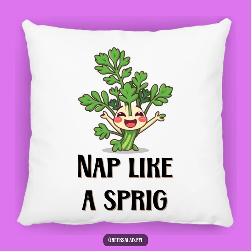 Funny Pillow: Parsley Somersault, Fresh Comfort