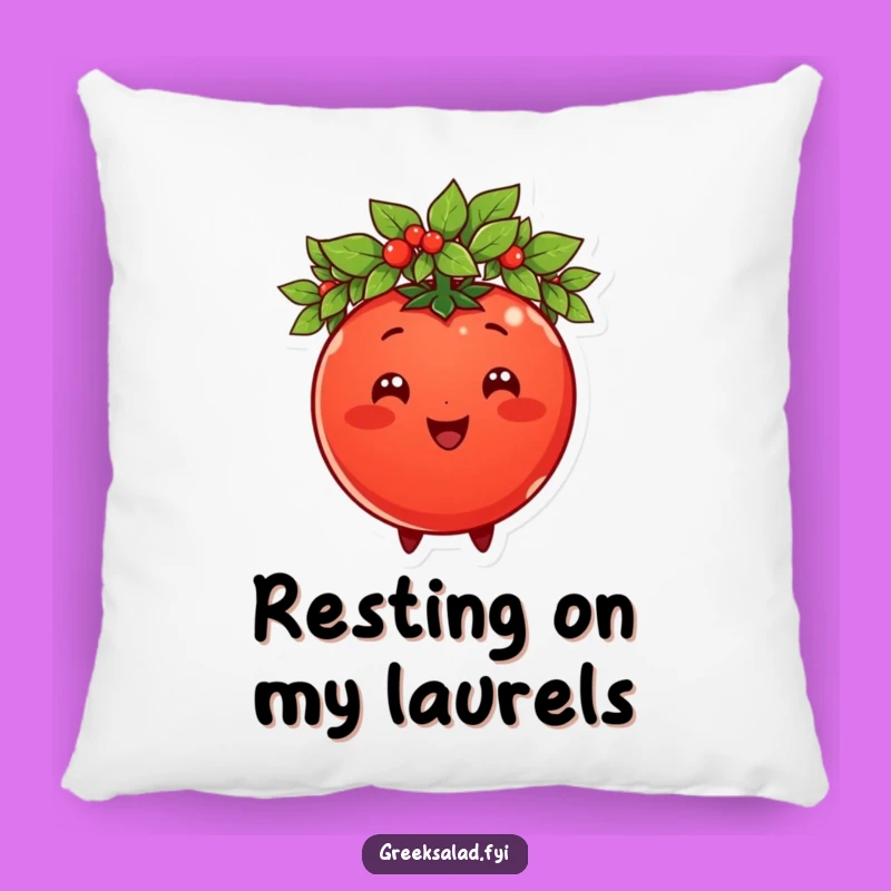Funny Tomato King Pillow: Crown Your Couch with Regal Comfort