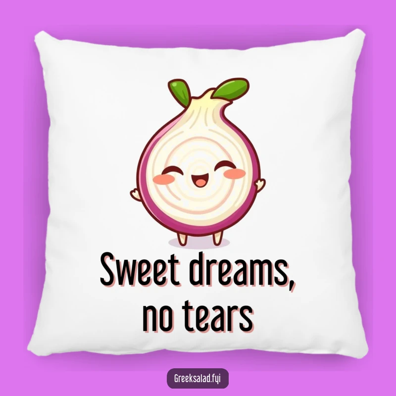 Funny Onion Pillow: Giggling Red Character Cushion Gift