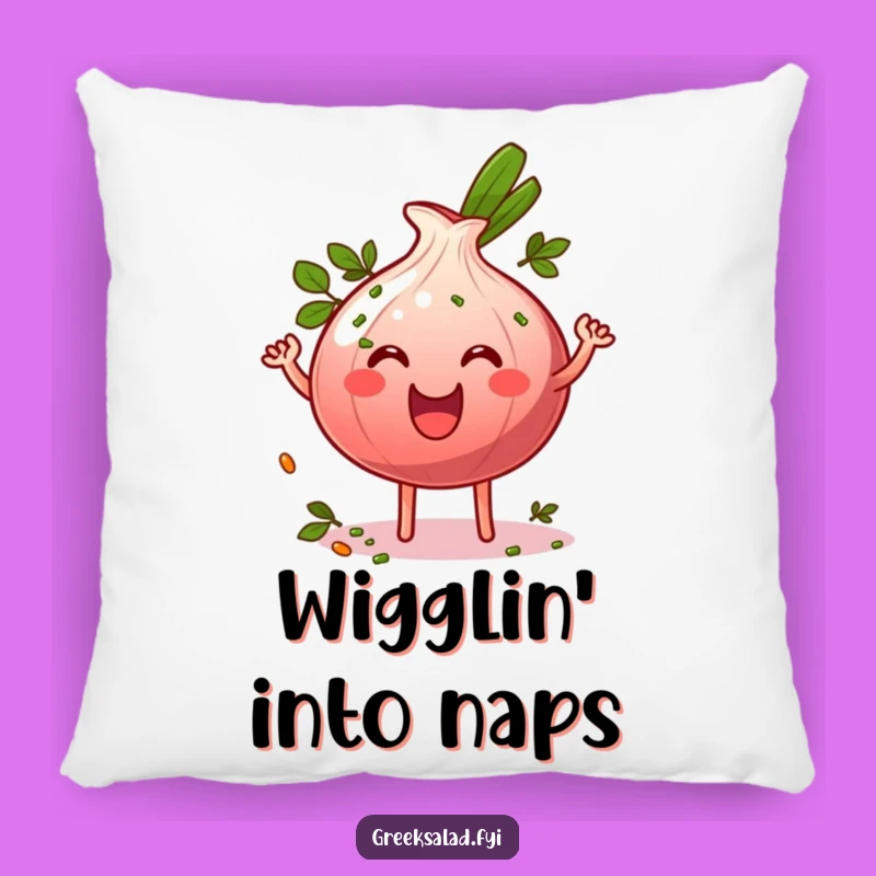 Funny Onion Ring Pillow - Soft & Joyful Wiggling Home Decor