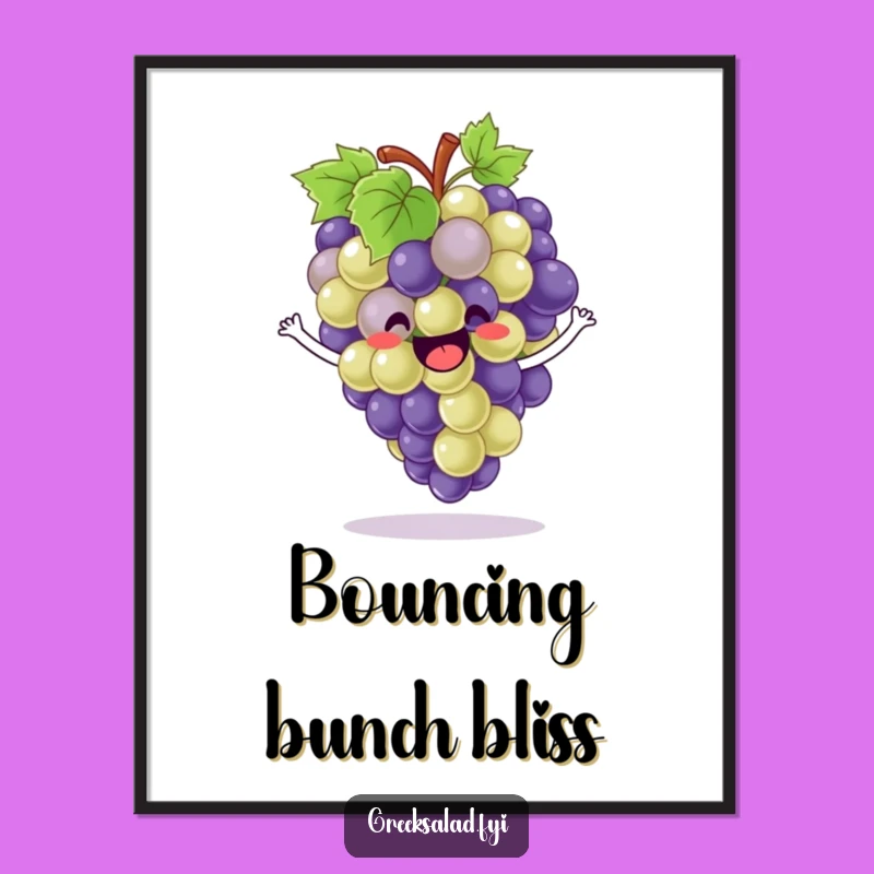 Funny Digital Art: Bouncing Grapes, Enthusiastic Joy, Instant Fun