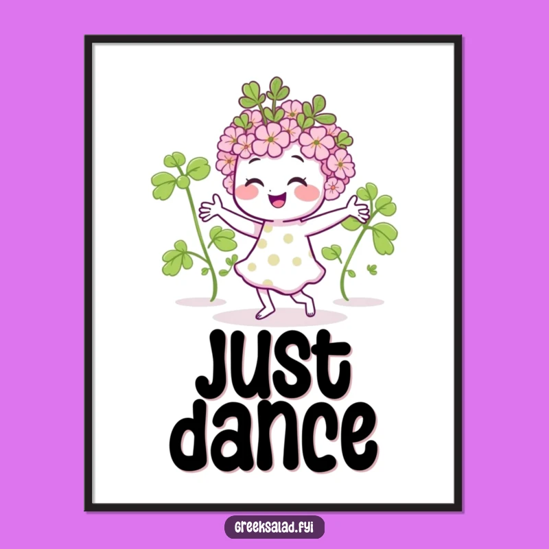 Funny Dancing Oregano Digital Art: Instant Downloadable Herb Joy