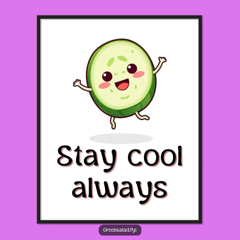Funny Cucumber Digital Art: Decorate with Cool Spinning Joy!