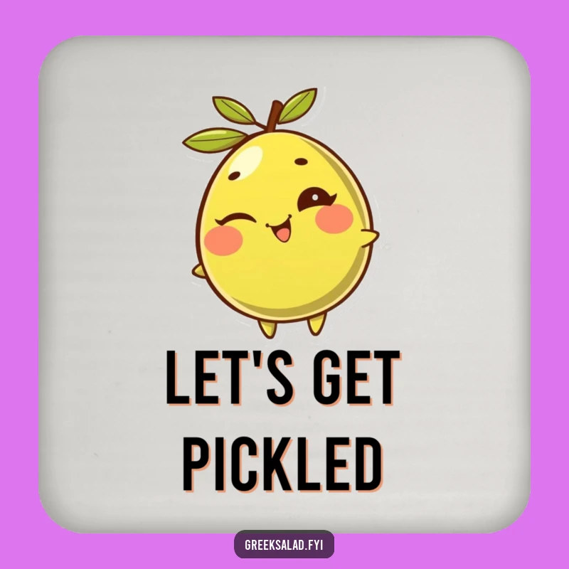 Funny Olive Coaster: Protect Your Table with Rolling Giggles!