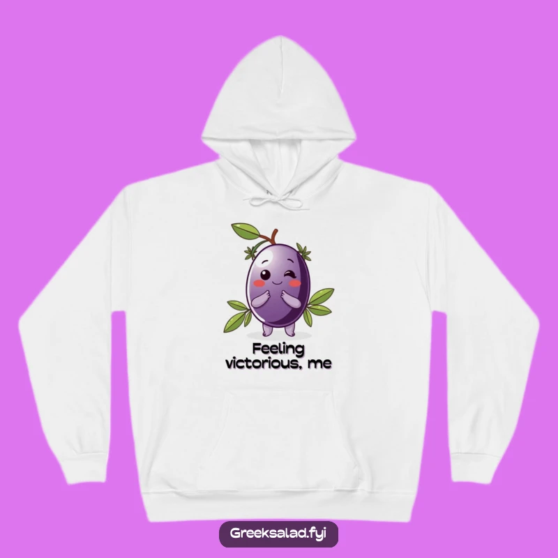 Funny Kalamata Olive Hoodie: Cozy Up with Classy Mediterranean Vibes