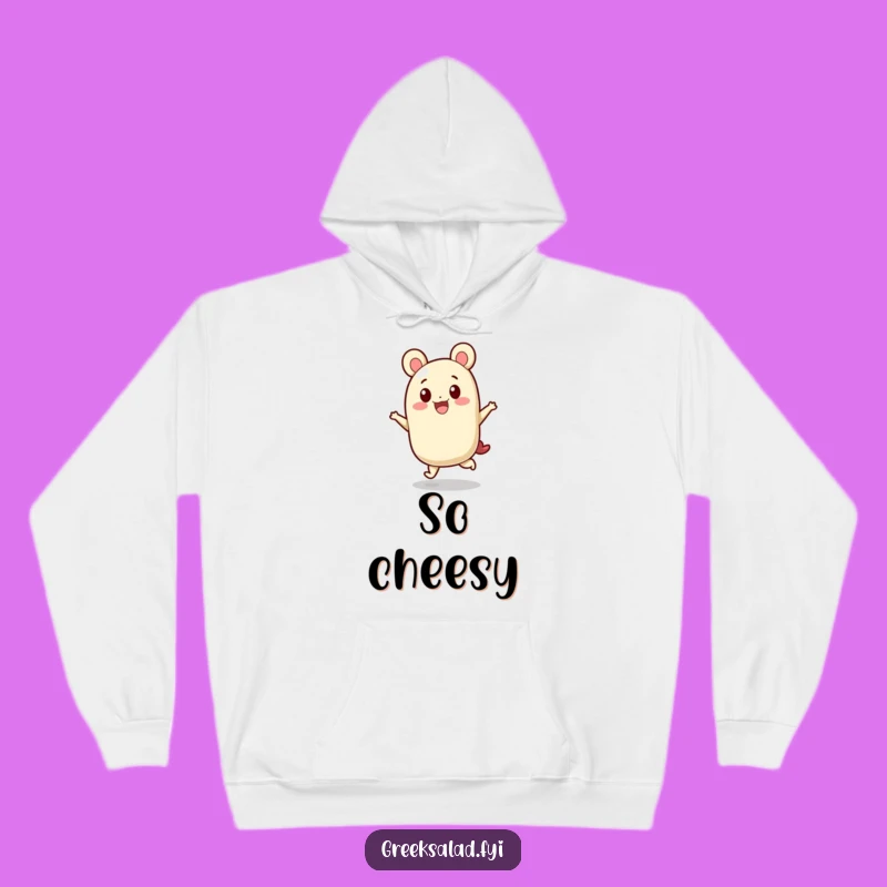 Funny Feta Cheese Hop Hoodie: Cozy Dairy Delight, Perfect Humorous Gift