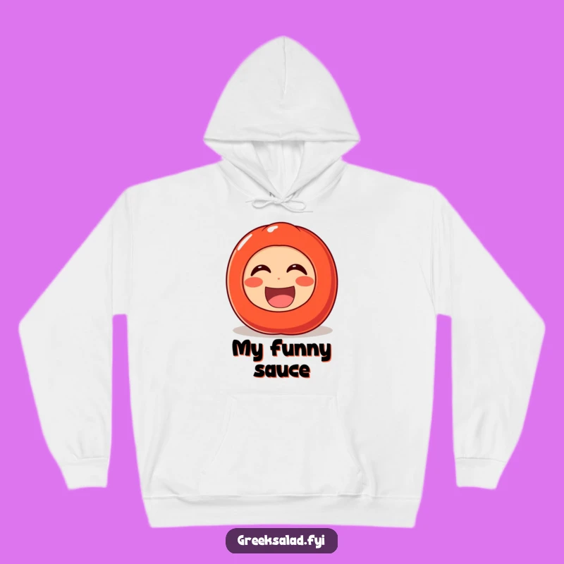 Funny Laughing Tomato Hoodie: Cozy Up with Hilarious Veggie Cheer and Comfort