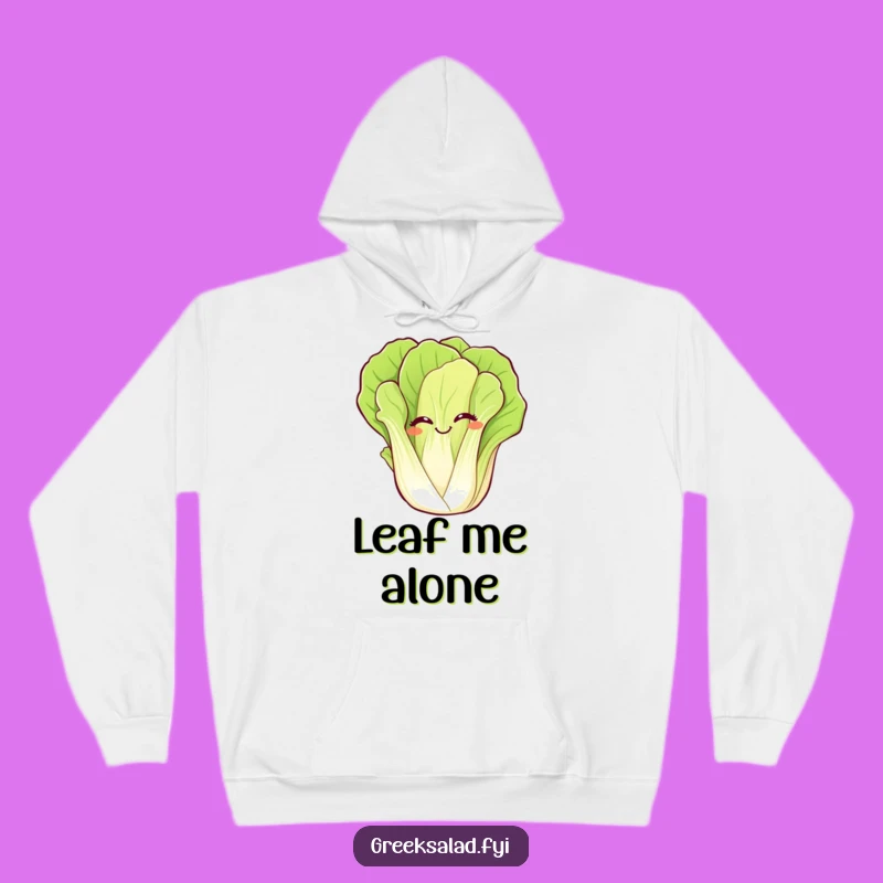 Cozy Funny Giggling Romaine Hoodie: Warmth and Whimsical Veggie Comedy