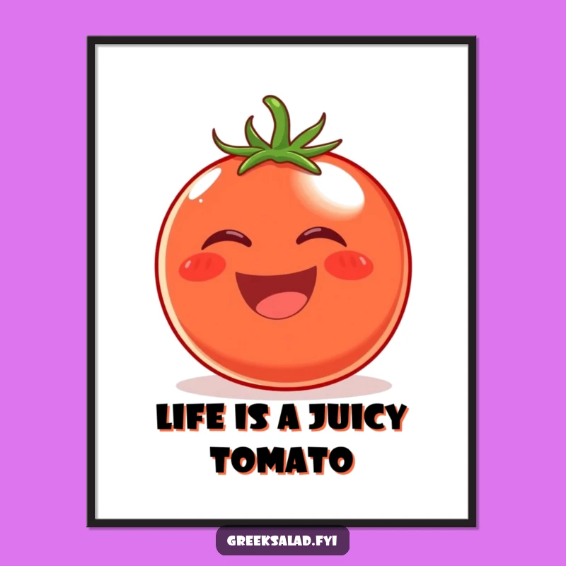 Free Printable Tomato Wall Art: Laughing Fruit Laughable Download