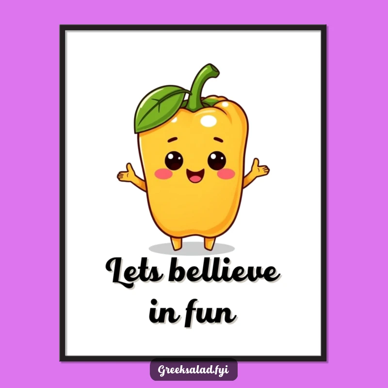 Free Printable Wall Art: Bell Pepper Olive Charm Decor, Downloadable Art