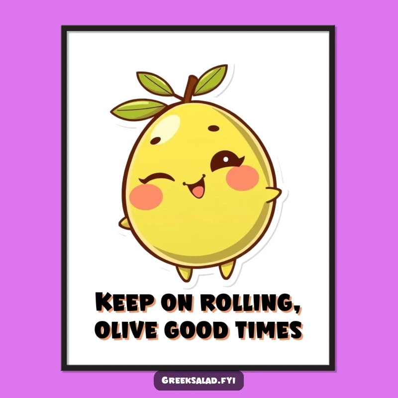 Funny Free Printable Olive Wall Art: Giggling Downloadable Decor with a Witty Charm