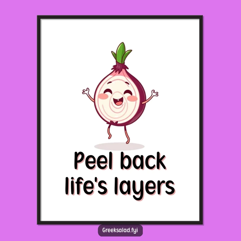 Funny Free Printable Wall Art: Onion Jig - Joyful Downloadable Decor