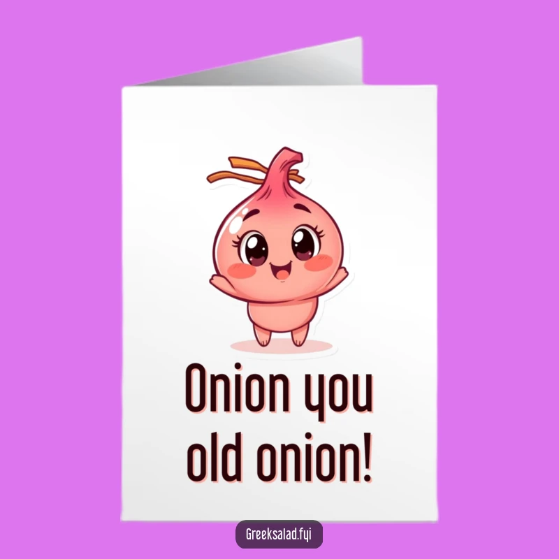 Free Printable Happy Birthday Onion Card: Funny Downloadable Gift for Laughs