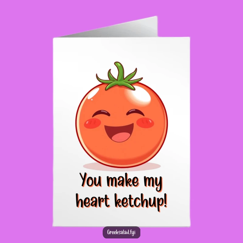 Free Printable Tomato Birthday Card: Laughing Fruit Downloadable Gift