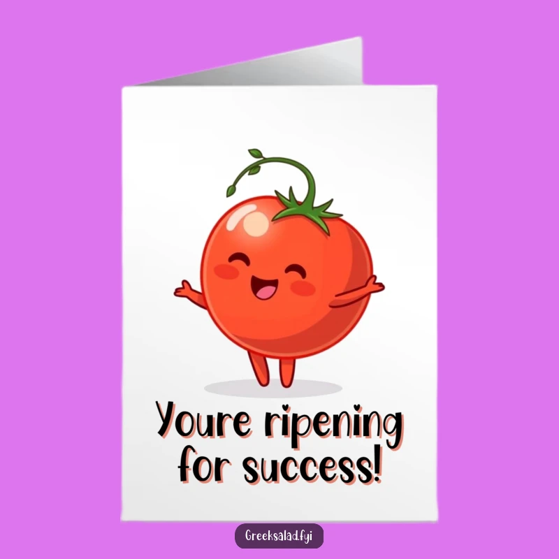 Free Printable Congrats Card: Funny Tomato Ballet, Hilarious Downloadable, Print at Home Elegance
