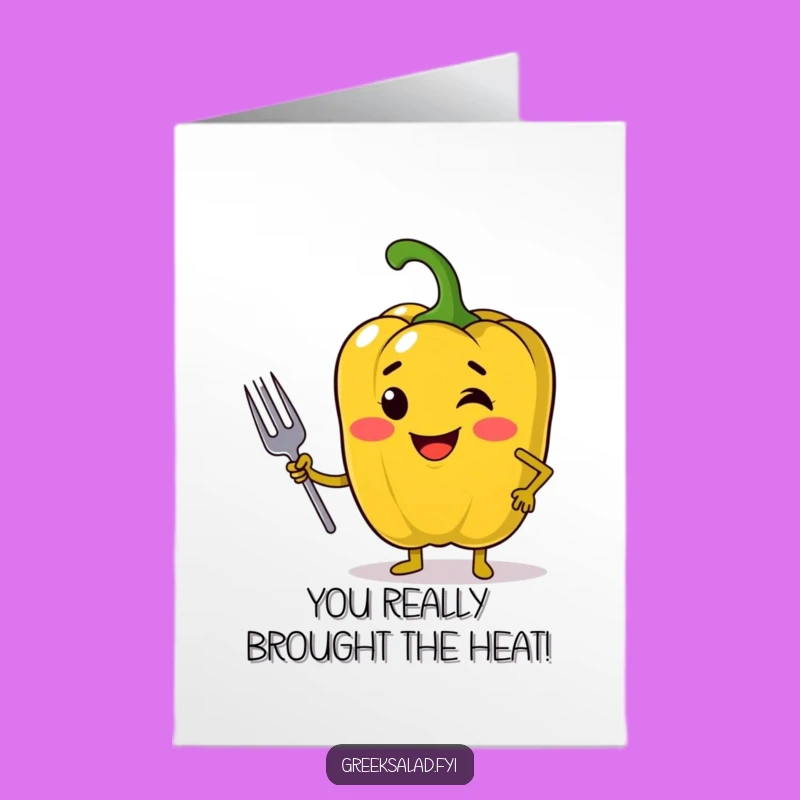 Free Printable Funny Bell Pepper Congrats Card - A Savory Downloadable Gift!