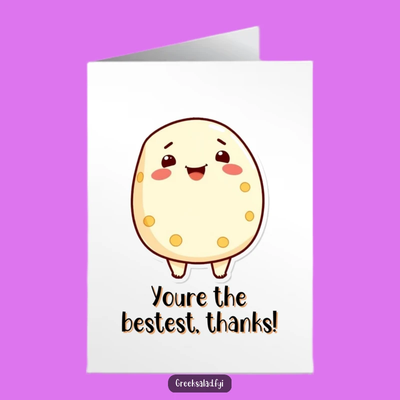 Free Printable Thank You: Proud Feta Cheese - Funny Downloadable Gift