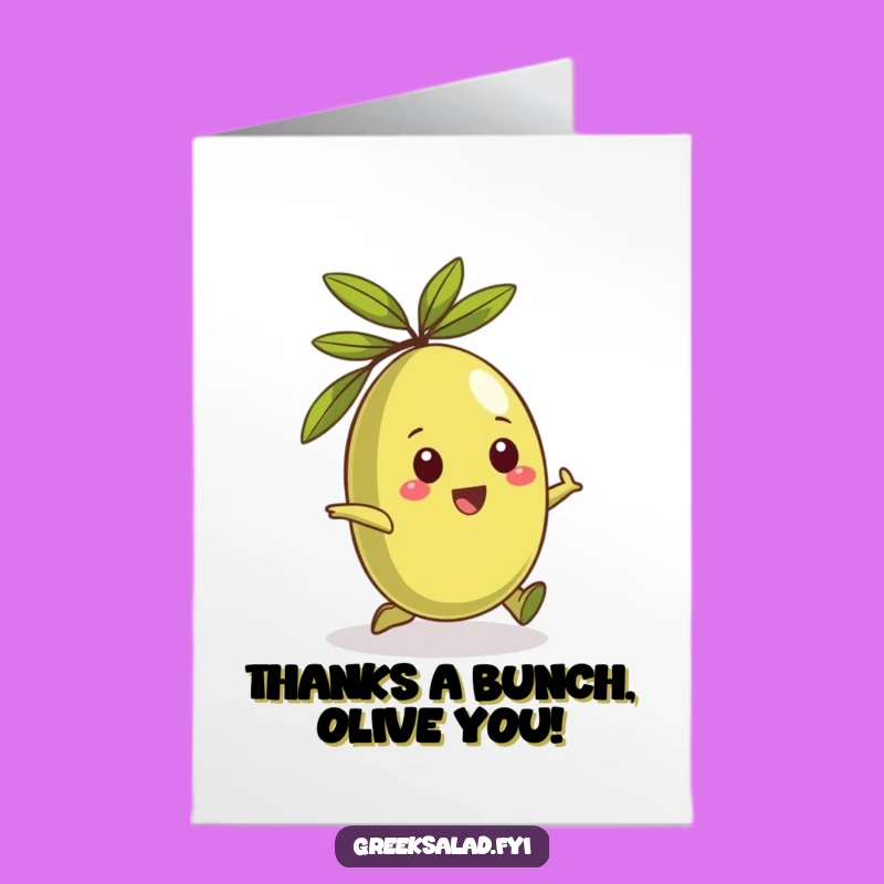Fresh Free Printable Thank You Card: Rolling Olive, Grateful Downloadable