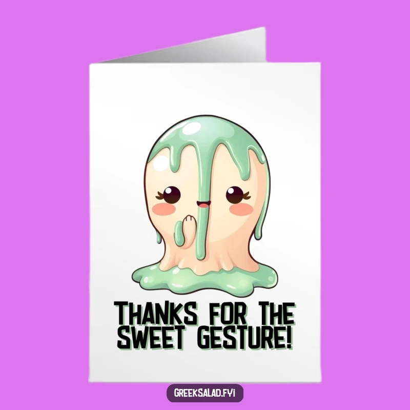 Free Printable Thank You Card: Balsamic Glaze Drips Downloadable Gift of Gratitude