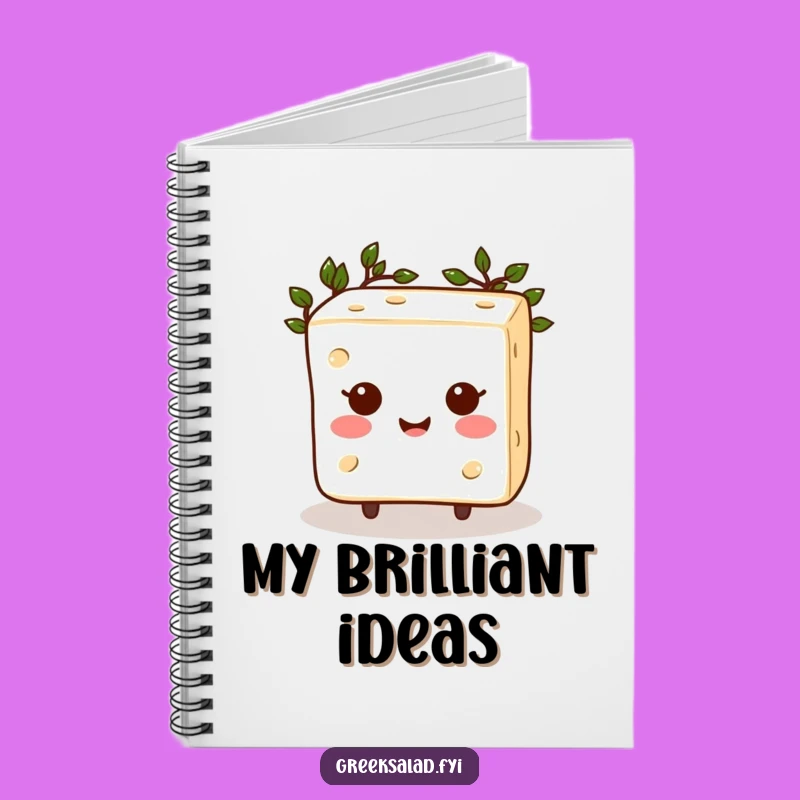 Funny Feta Notebook: Jot Down Ideas with Happy Greek God Cheese Flair!