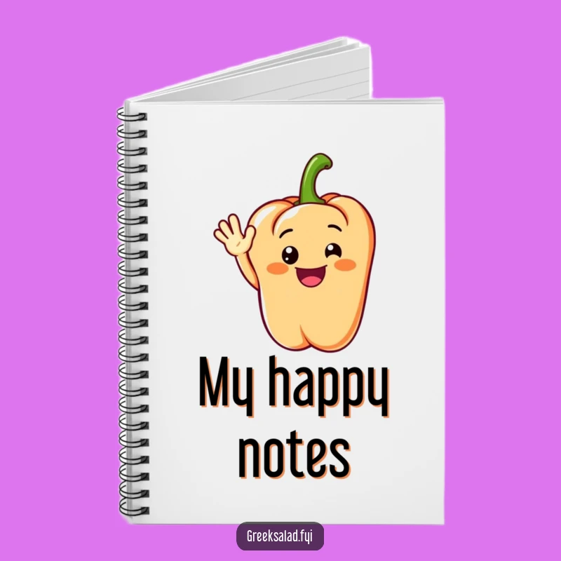 Funny Grinning Pepper Notebook: Jot Down Cheerful Ideas