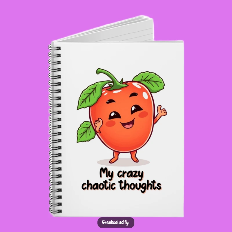 Funny Tomato Dance Notebook - Journal Grooving Veggie Pages, Perfect Funny Gift