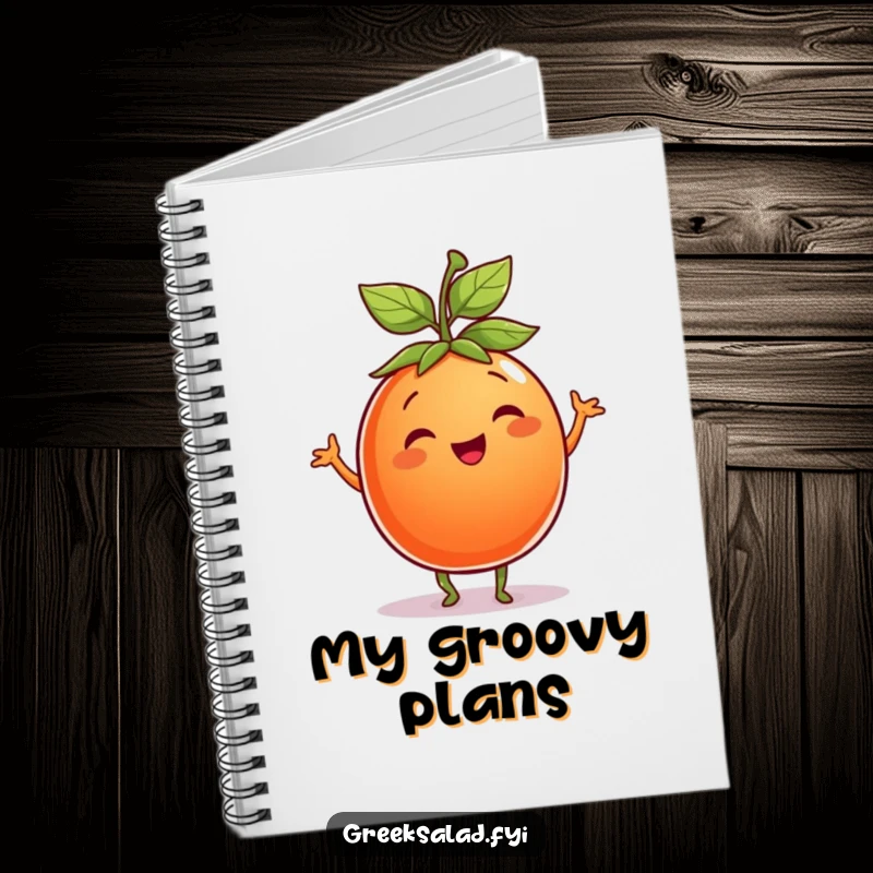 Funny Tomato Notebook: A smiling tomato wearing a leaf hat dances gleefully across the cover, ready to capture your brilliant notes.
