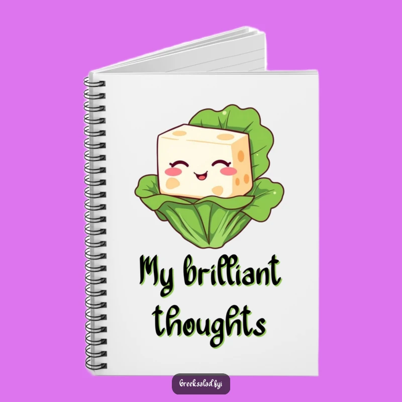 Funny Feta Cheese Winking Notebook: Jot Down Notes with Cheesy Flair