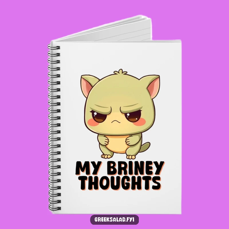 Funny Intrigued Olive Notebook: Jot Down Ideas with Grumpy Yet Curious Flair
