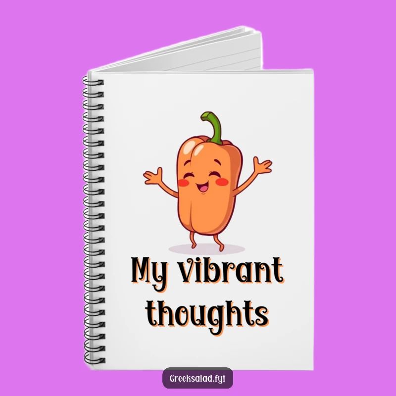 Funny Bell Pepper Dance Notebook: Jot Down Fun Ideas