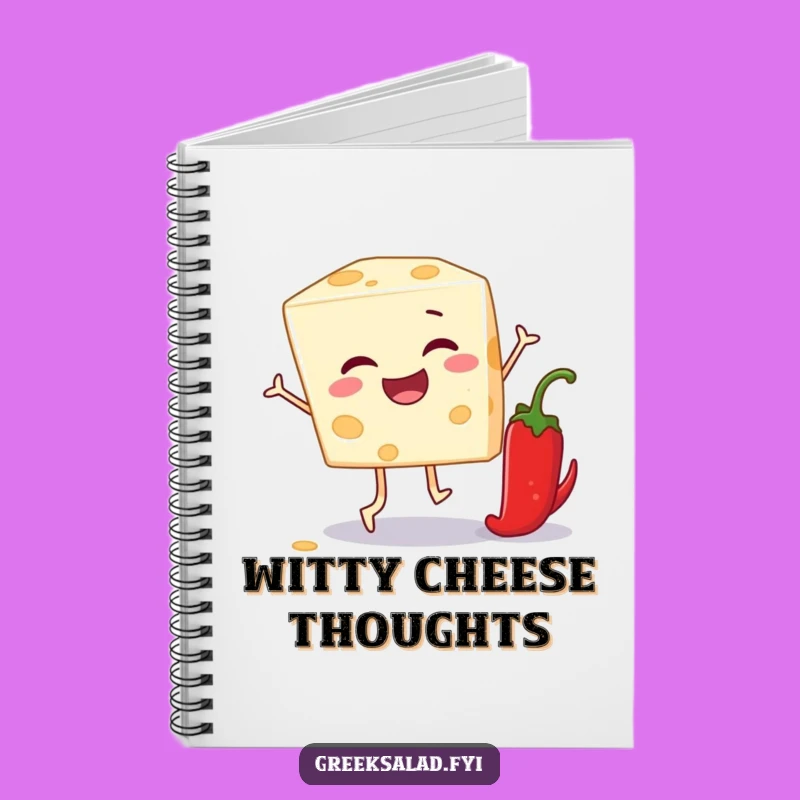 Funny Feta Cheese Notebook: Jot Down Ideas with Cheesy Wit