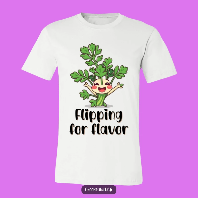 Funny T-Shirt: Parsley Somersault, Fresh Humor, Cool Tee