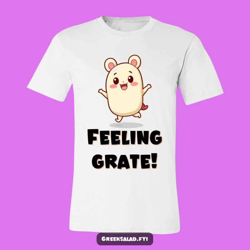 Funny Feta Cheese Hop T-Shirt: Cheerful Dairy Pal, Perfect Humorous Gift