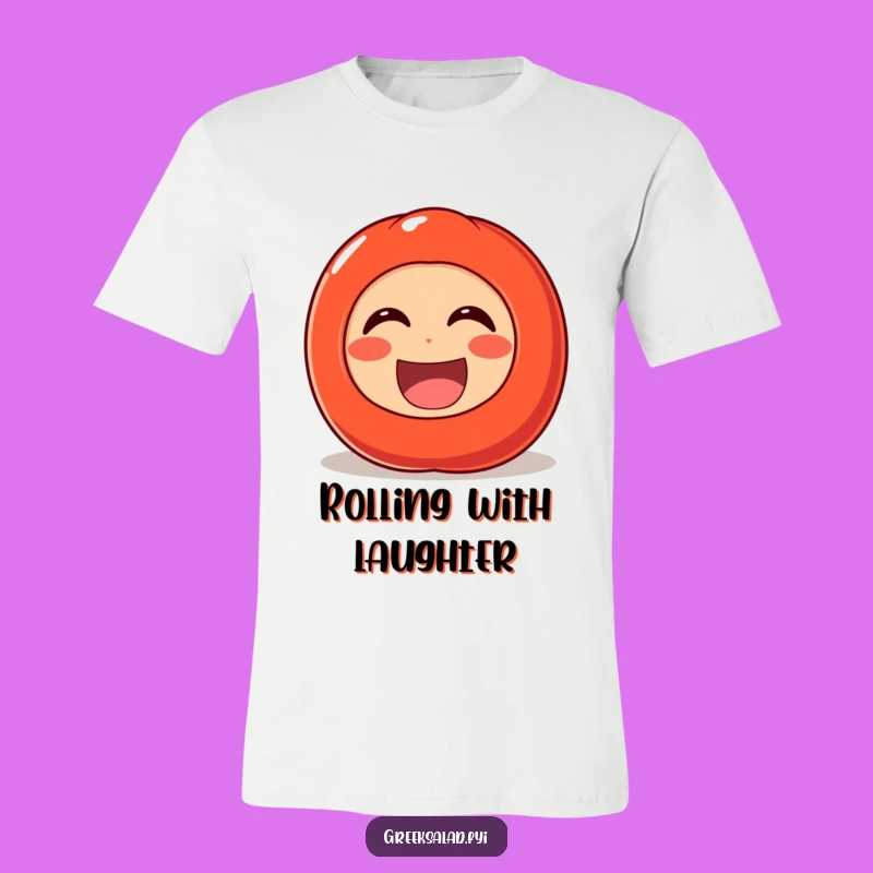 Funny Laughing Tomato T-Shirt: Wearable Humor for Cheerful Veggie Lovers
