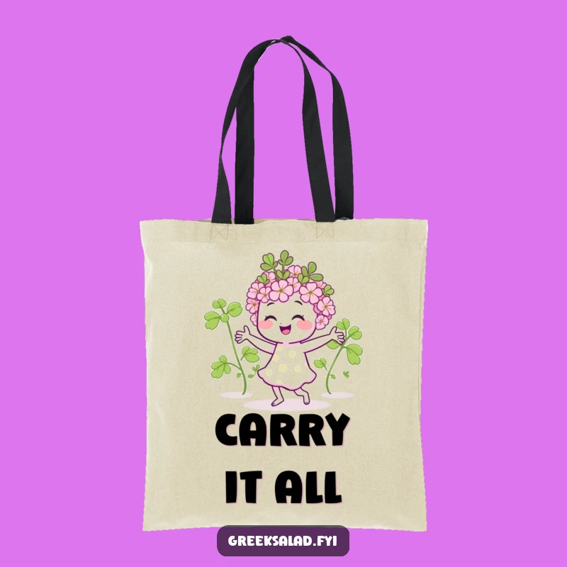 Funny Dancing Oregano Tote Bag: Carry Your Laughs in Herb Style