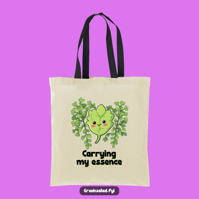 Funny Curious Oregano Tote Bag: Carry Your Calm and Smiles