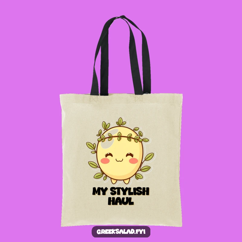 Funny Cheeky Olive Tote Bag: Stylish Veggie Pal, Perfect Humorous Gift